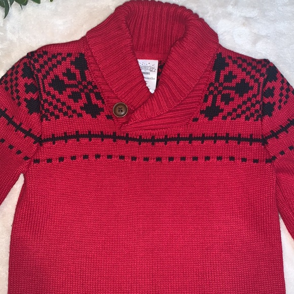 Gymboree 18-24M Baby Boy Red Sweater EUC - Picture 5 of 8